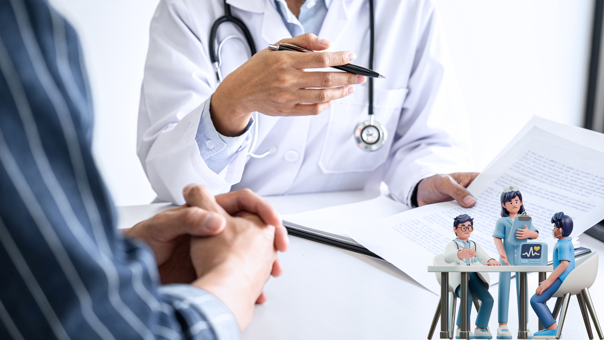 Doctor consulting patient